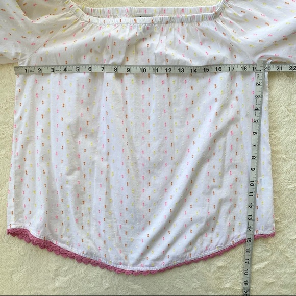 Ivy Jane Swiss dot embroidered off shoulder top - Picture 6 of 11